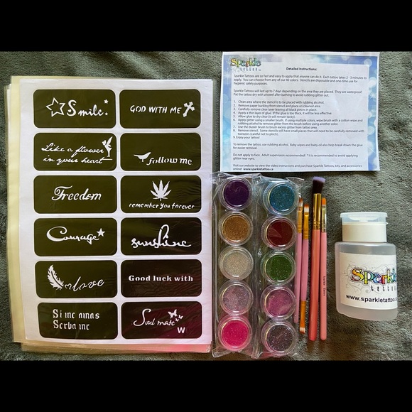 Fun Sparkle Home Tattoos - Picture 1 of 8